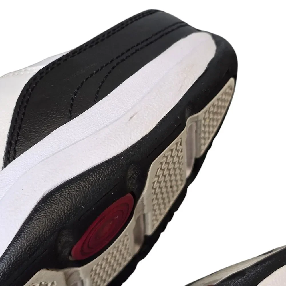 Nike Air Monarch IV Men's 13 White Black Red Training Shoes Sneakers 415445-101